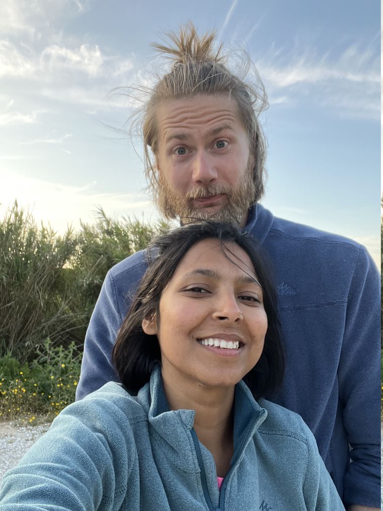 A selfie of Yasha and Diederik together